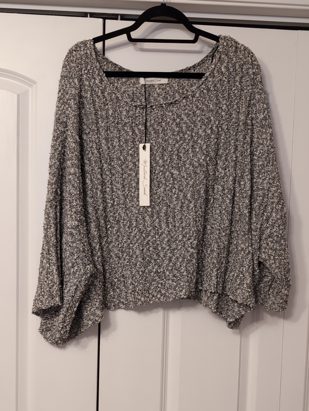 NWT Mustard Seed Drapey Marled Sweater